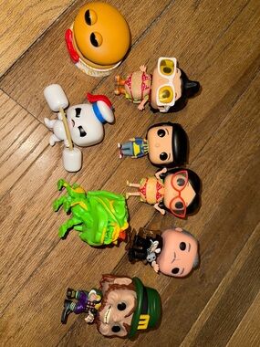 Funko Bright Orange, Green, Red & Yellow Collectible Figures Set